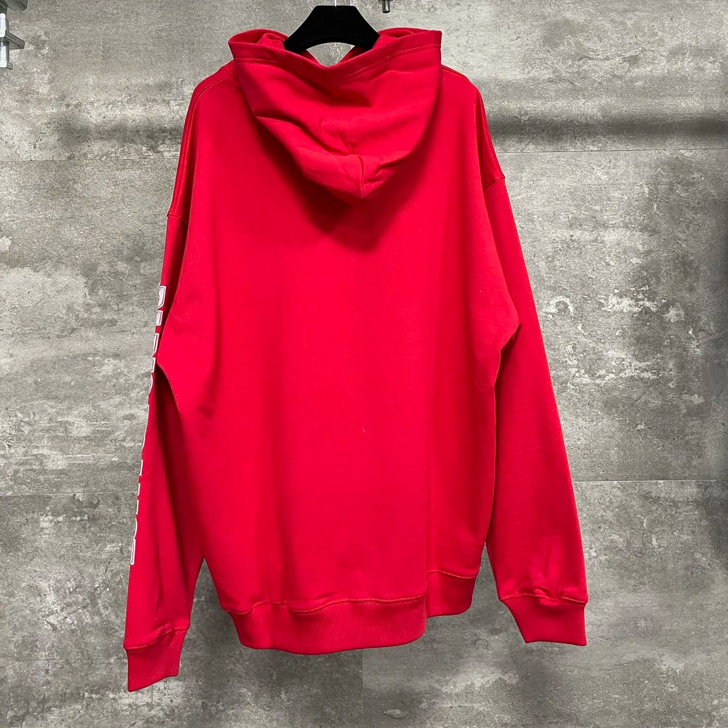 Balenciaga Logo-Print Maison Hooded Sweatshirt