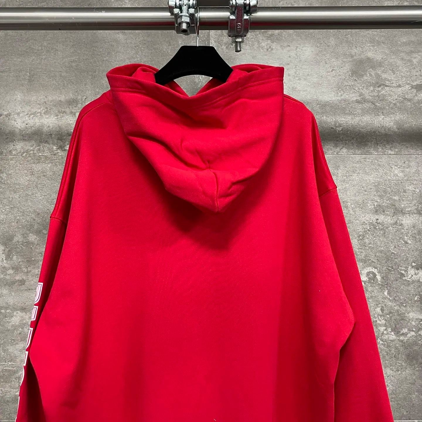 Balenciaga Logo-Print Maison Hooded Sweatshirt
