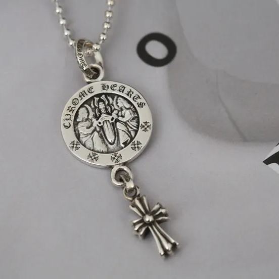 CHROME HEARTS DISC NECKLACE