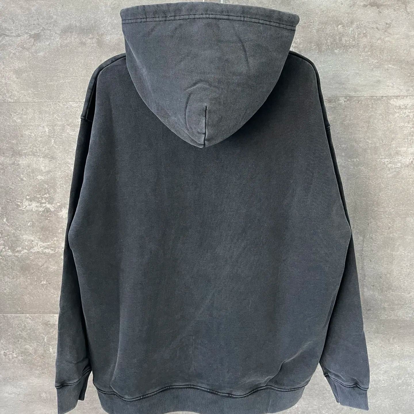 Balenciaga Logo Drawstring Hoodie