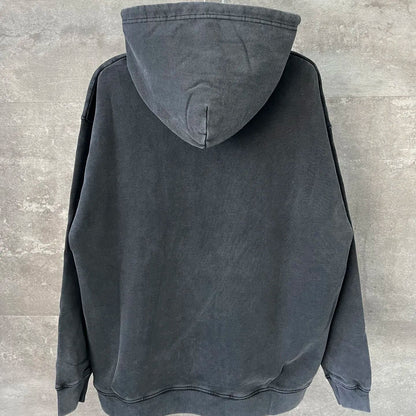 Balenciaga Logo Drawstring Hoodie