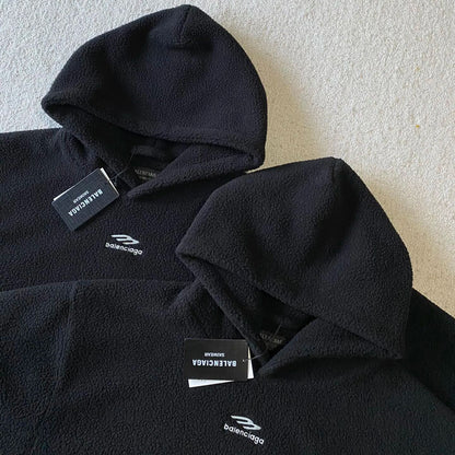 BALENCIAGA HOODED FLEECE JACKET WITH HOOD