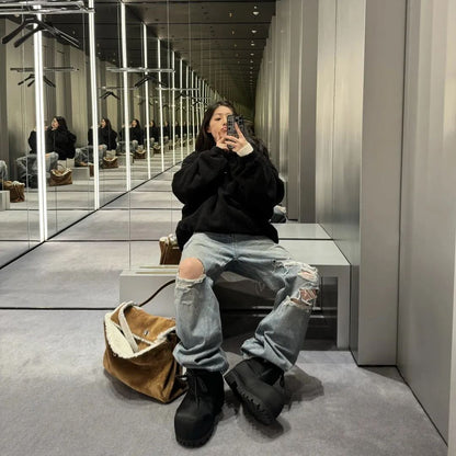 BALENCIAGA HOODED FLEECE JACKET WITH HOOD