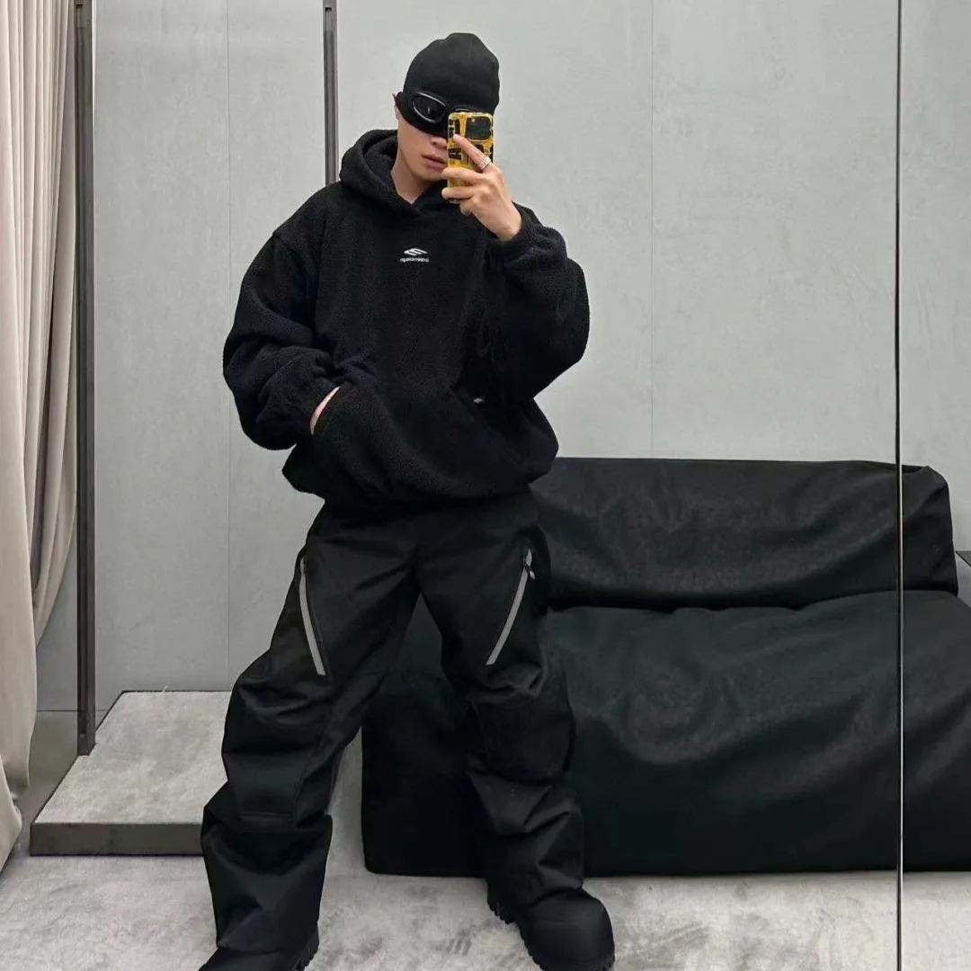 BALENCIAGA HOODED FLEECE JACKET WITH HOOD