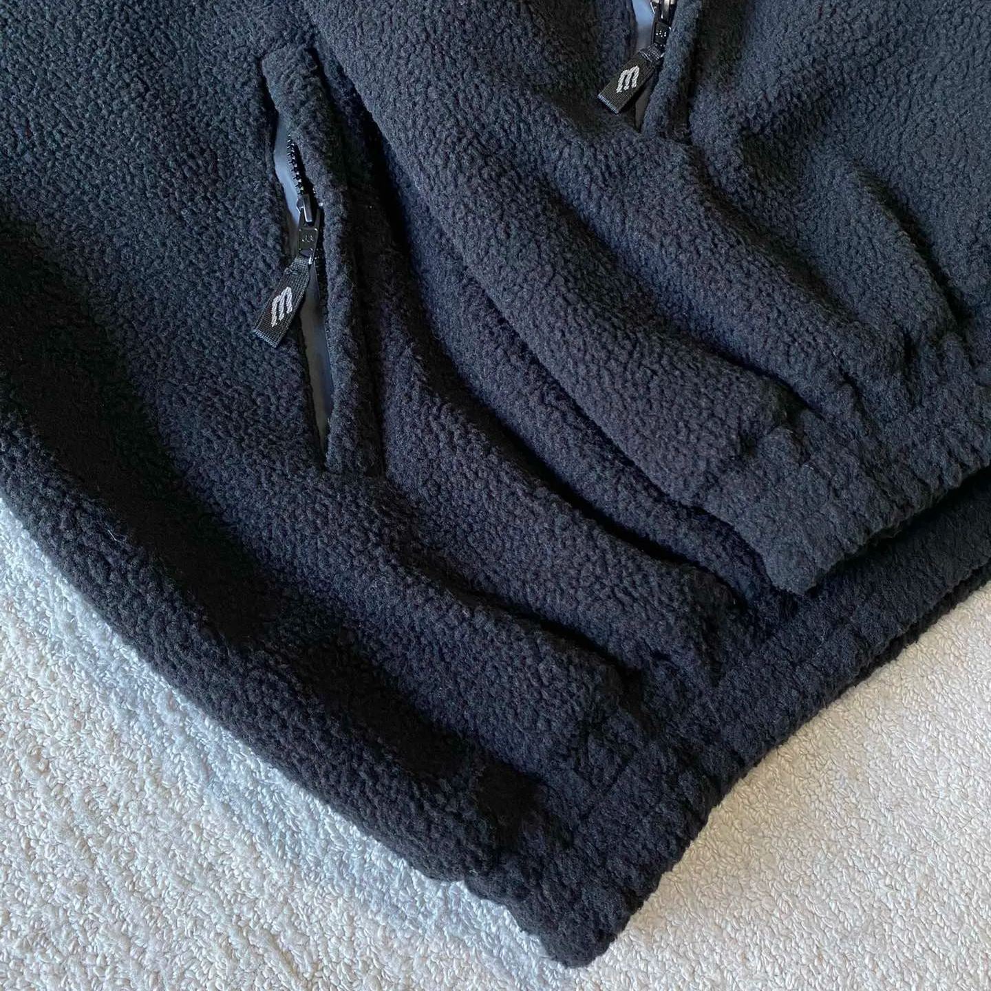 BALENCIAGA HOODED FLEECE JACKET WITH HOOD