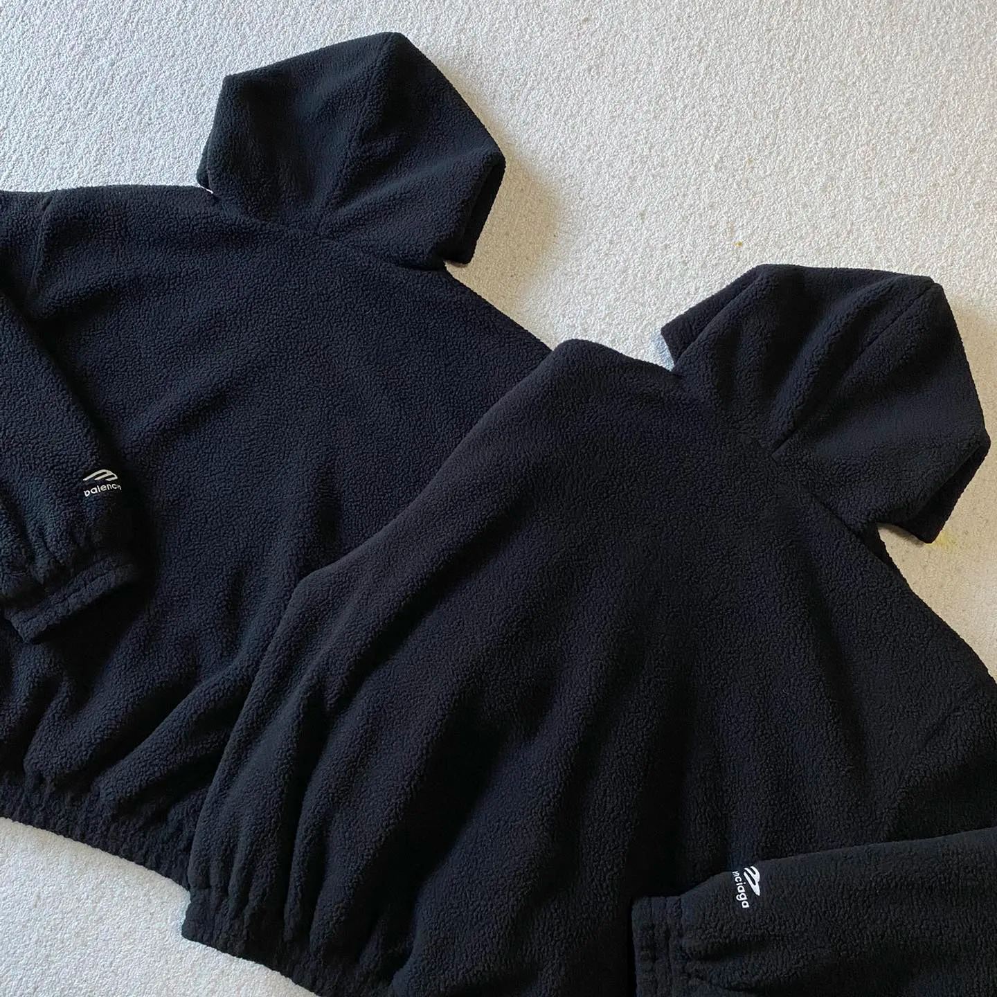 BALENCIAGA HOODED FLEECE JACKET WITH HOOD