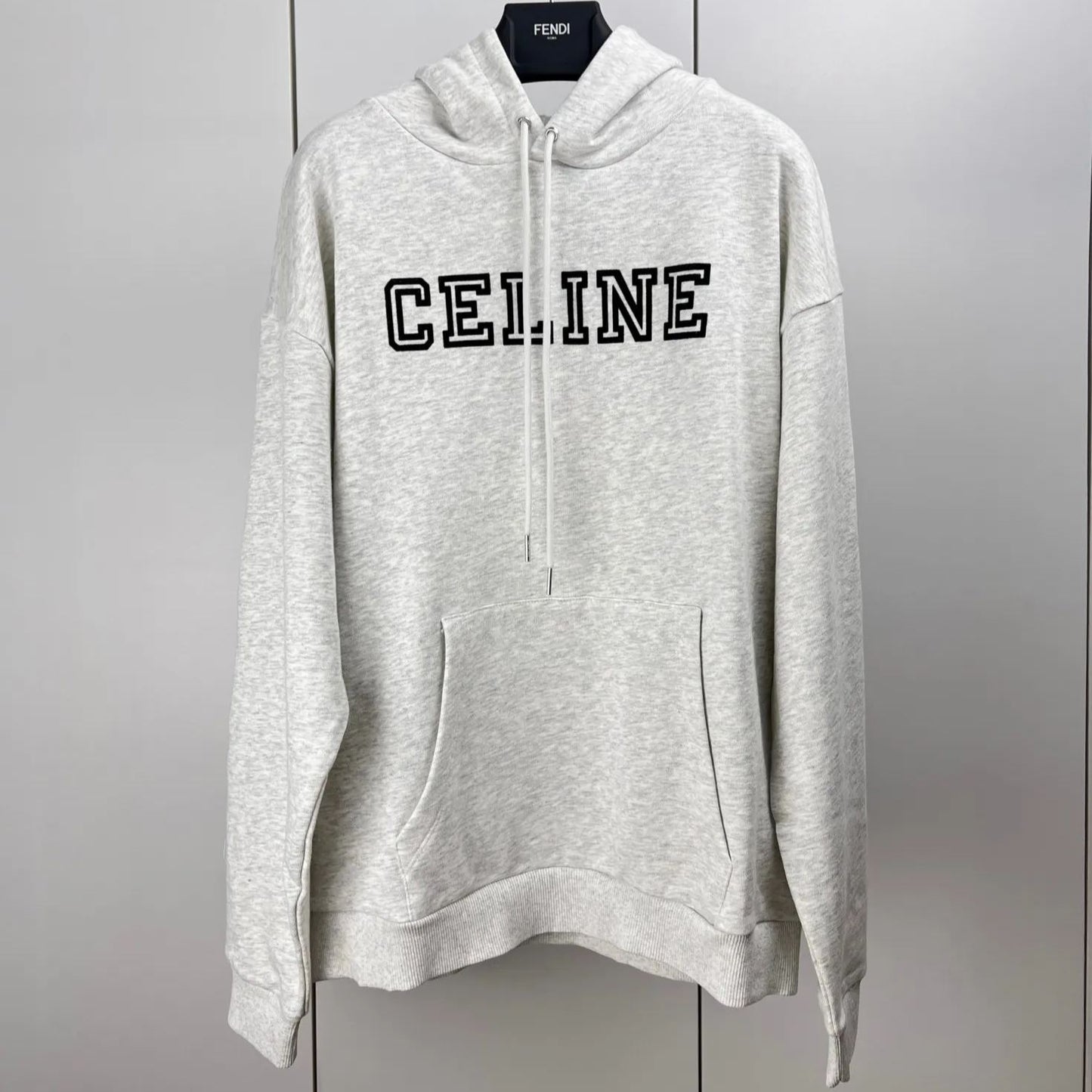 CELINE LOOSE HOODIE IN COTTON FLEECE