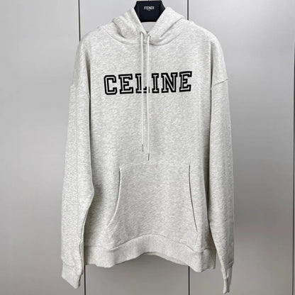 CELINE LOOSE HOODIE IN COTTON FLEECE