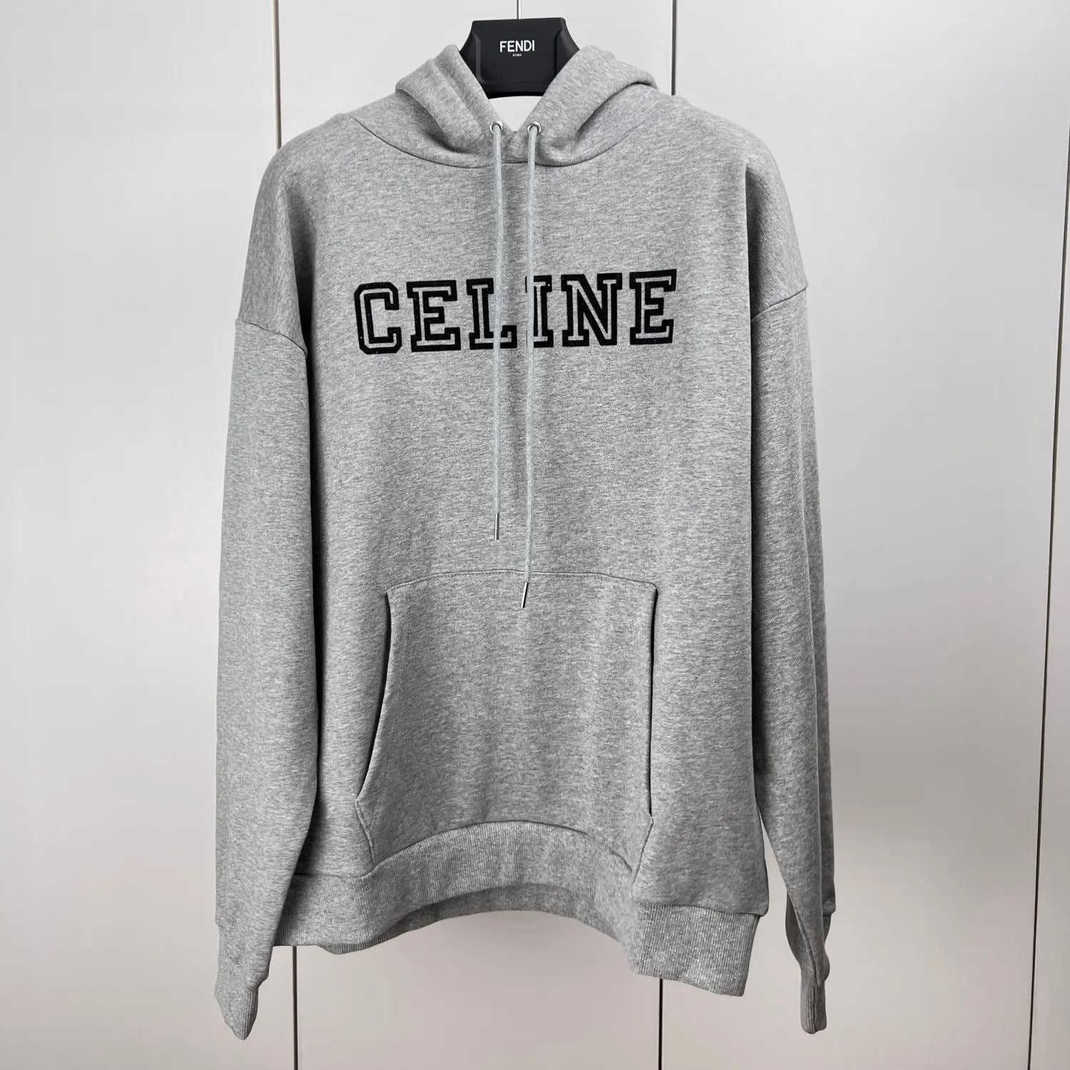 CELINE LOOSE HOODIE IN COTTON FLEECE
