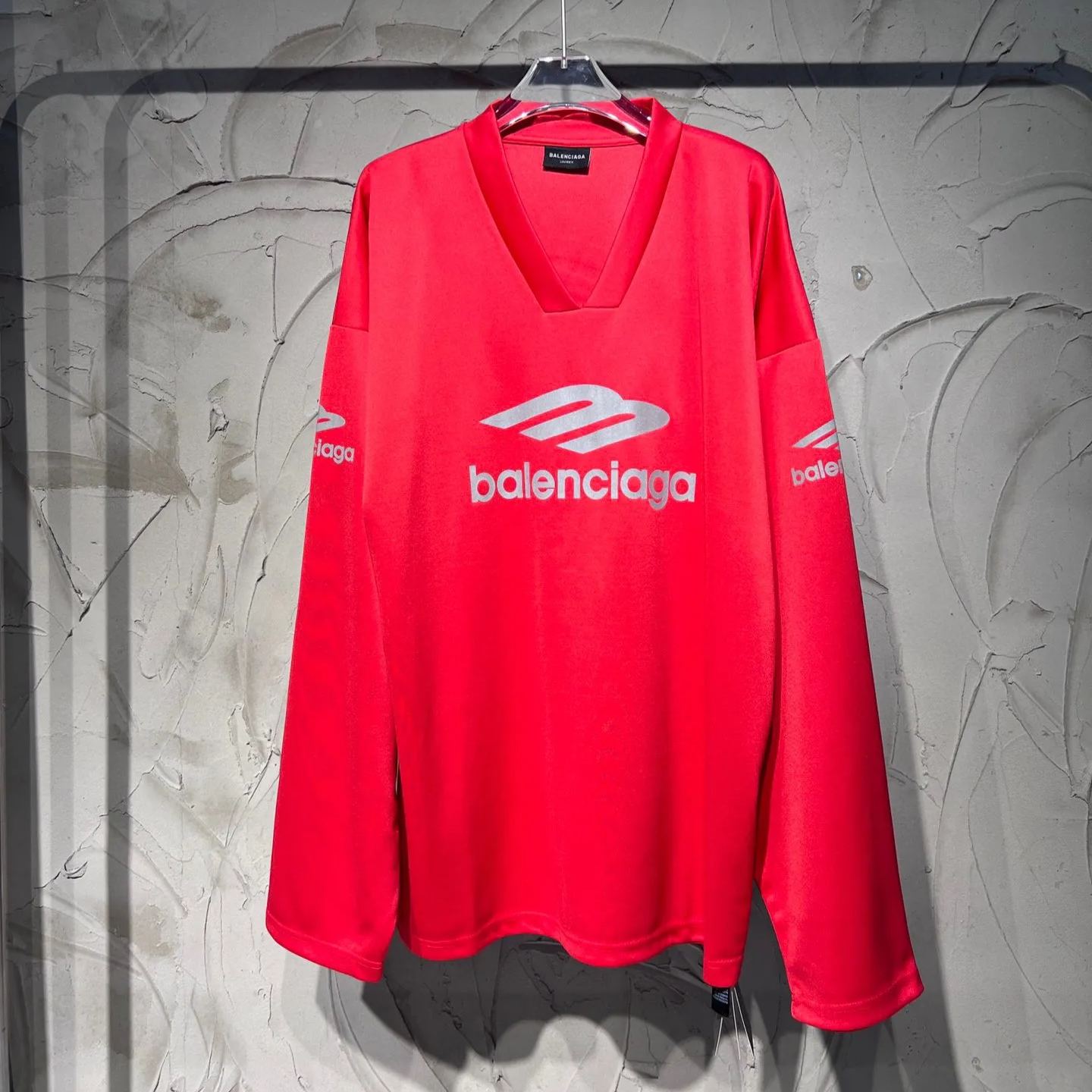 BALENCIAGA  3b Sports Icon Ski Long Sleeve T-Shirt Large Fit in Black