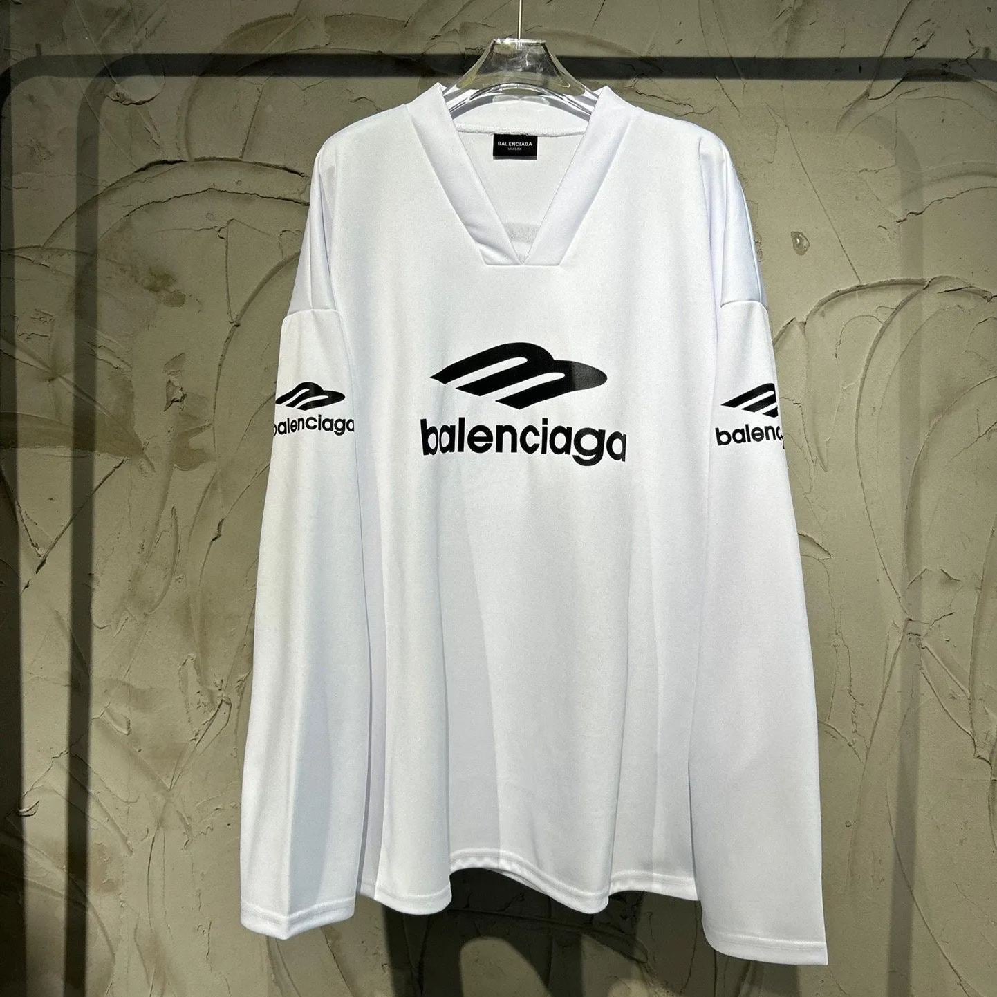 BALENCIAGA  3b Sports Icon Ski Long Sleeve T-Shirt Large Fit in Black