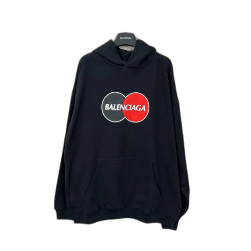 Balenciaga Pattern Loose Version Hoodie Sports 'Black'