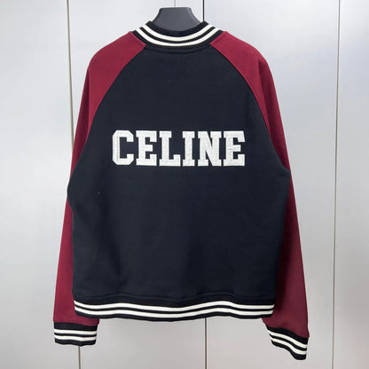 celine teddy jacket in cotton fleece