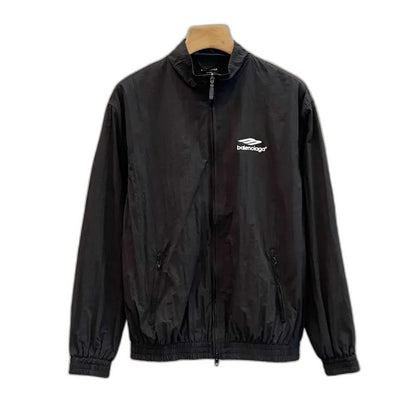 Balenciaga 3B Sports Icon Small Fit Tracksuit Jacket Black/White Logo