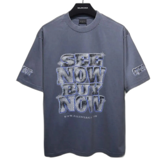 BALENCIAGA SHORT-SLEEVED ROUND NECK T-SHIRTS
