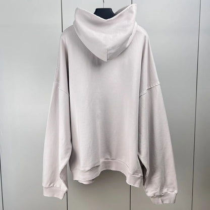 BALENCIAGA Men's 3B Liquified Hoodie Large Fit "Black/Gray"