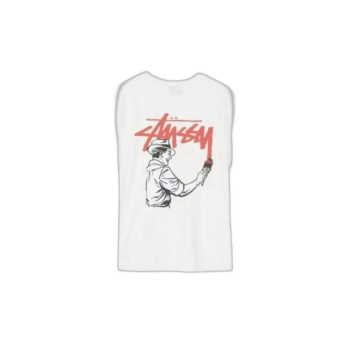 STUSSY Men's Short Sleeve T-Shirt Painter Pigment Dyed