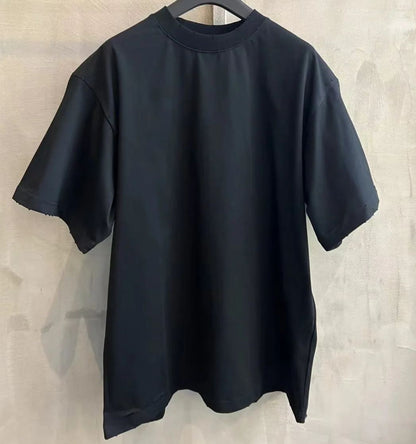 Balenciaga Logo Print Distressed Oversized T-Shirt