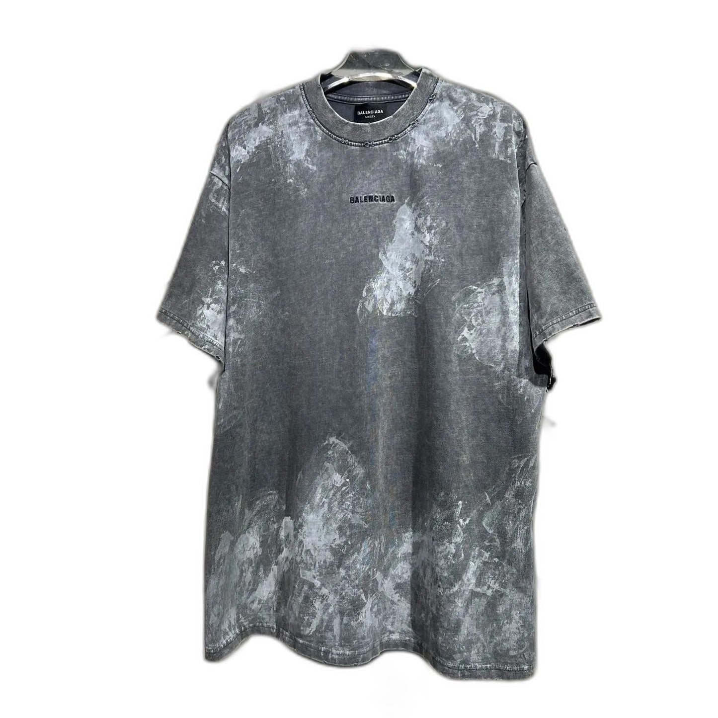 BALENCIAGA Men's Back T-Shirt Medium Fit "Gray"