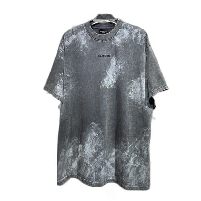 BALENCIAGA Men's Back T-Shirt Medium Fit "Gray"