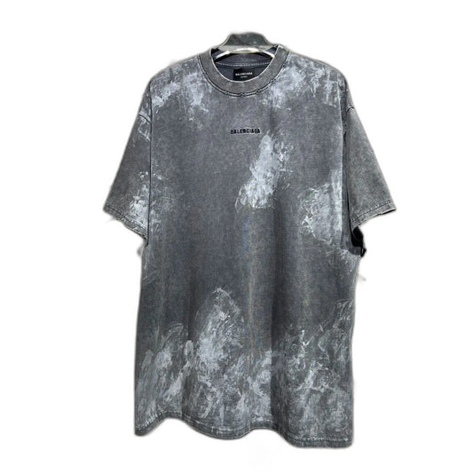 BALENCIAGA Men's Back T-Shirt Medium Fit "Gray"