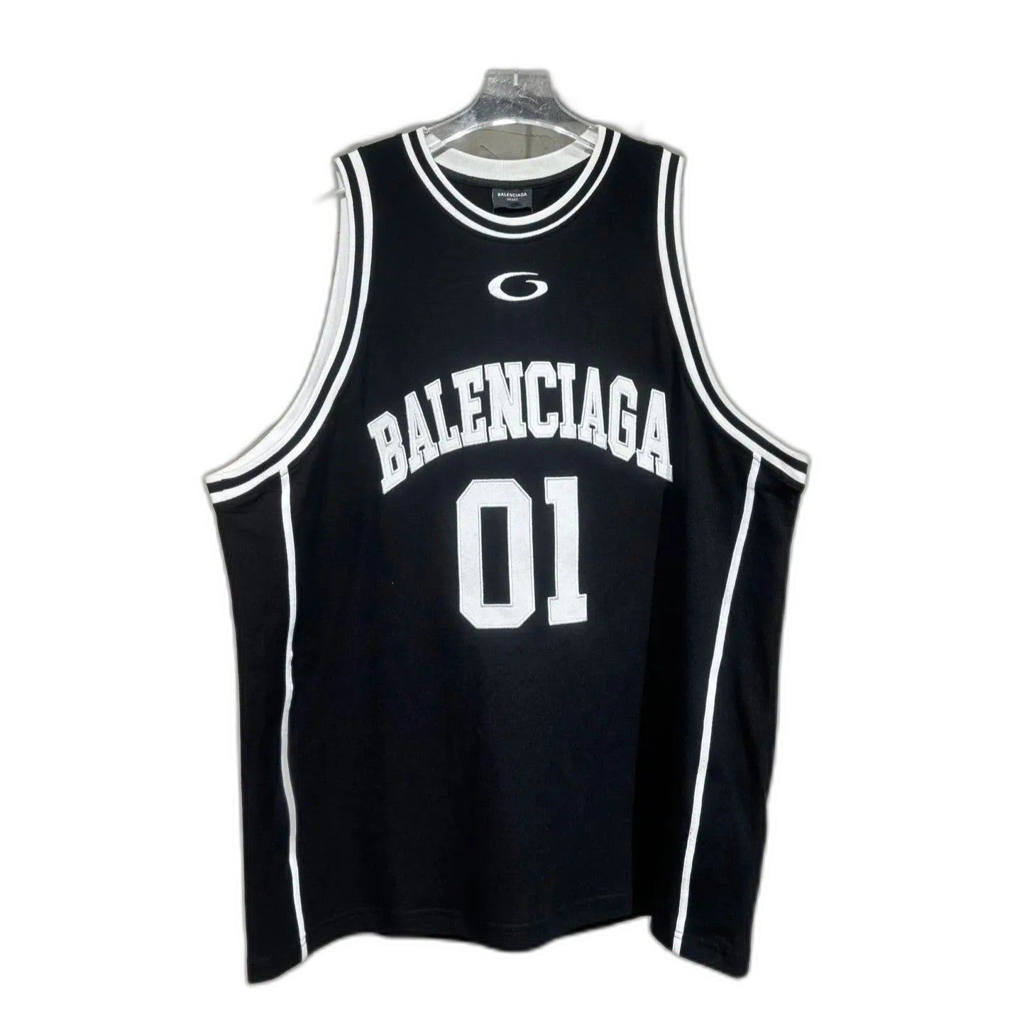 BALENCIAGA BASKETBALL SERIES VISCOSE JACQUARD TANK TOP