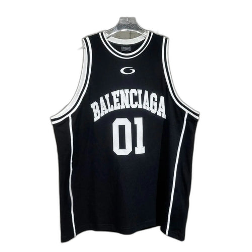 BALENCIAGA BASKETBALL SERIES VISCOSE JACQUARD TANK TOP