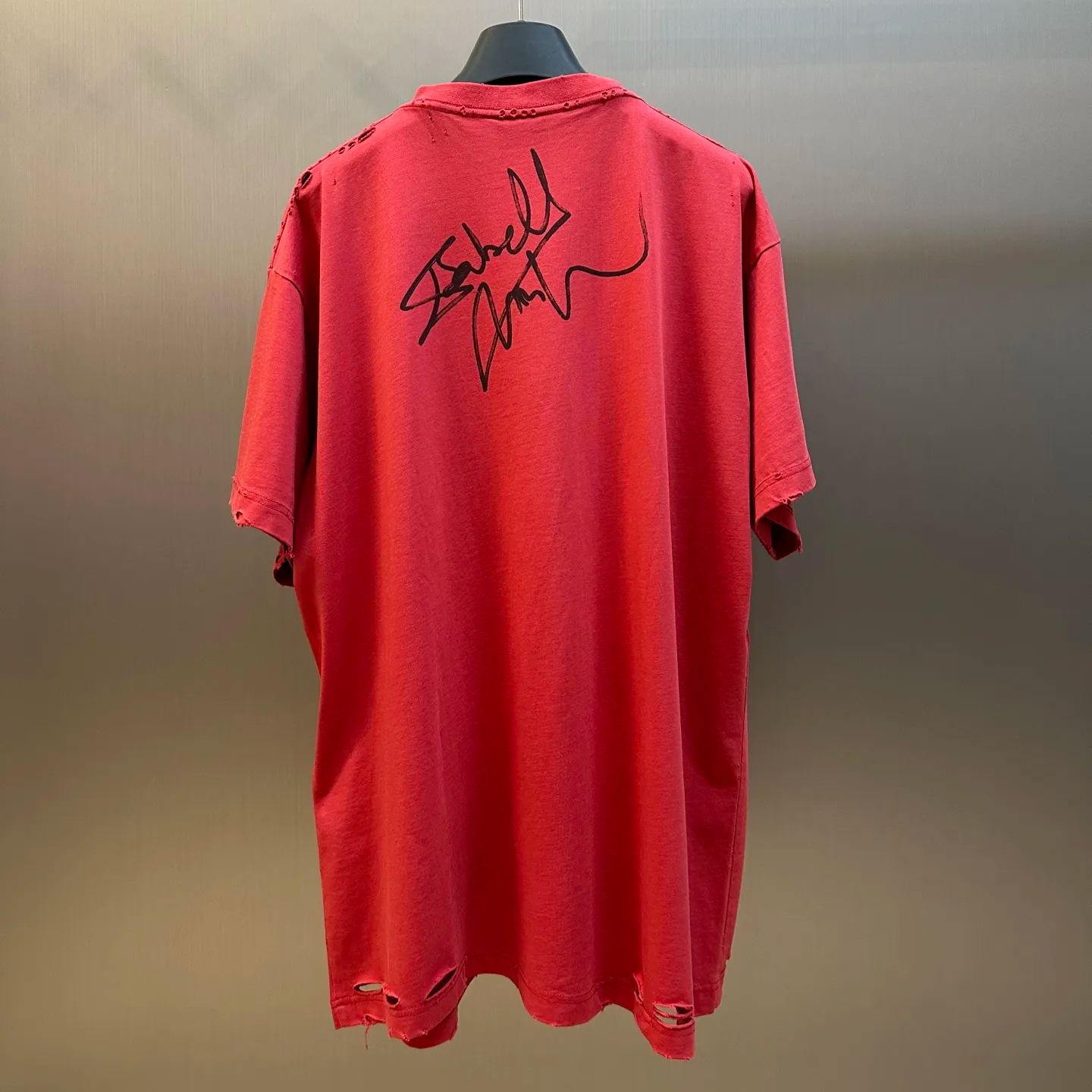 BALENCIAGA Isabelle Boxy T-Shirt "Faded Red"