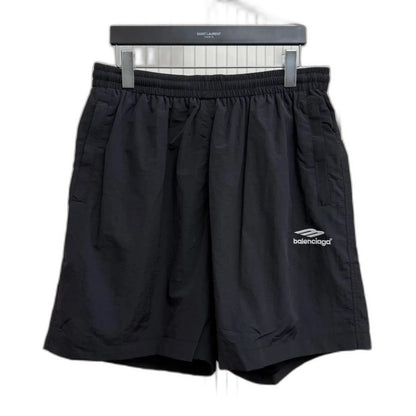 Balenciaga 3B Sports Icon Tracksuit Shorts Black/White Logo