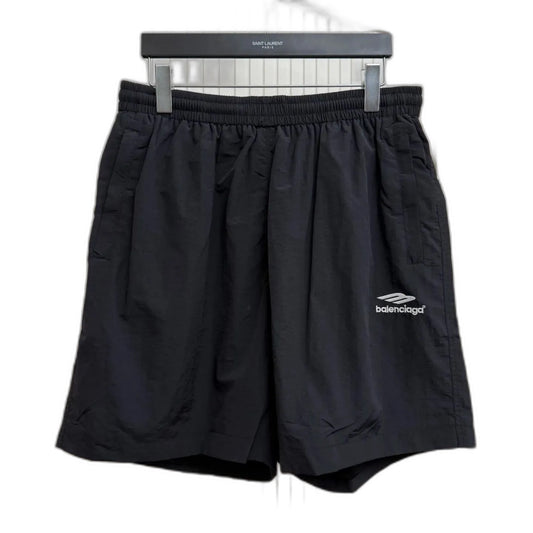 Balenciaga 3B Sports Icon Tracksuit Shorts Black/White Logo