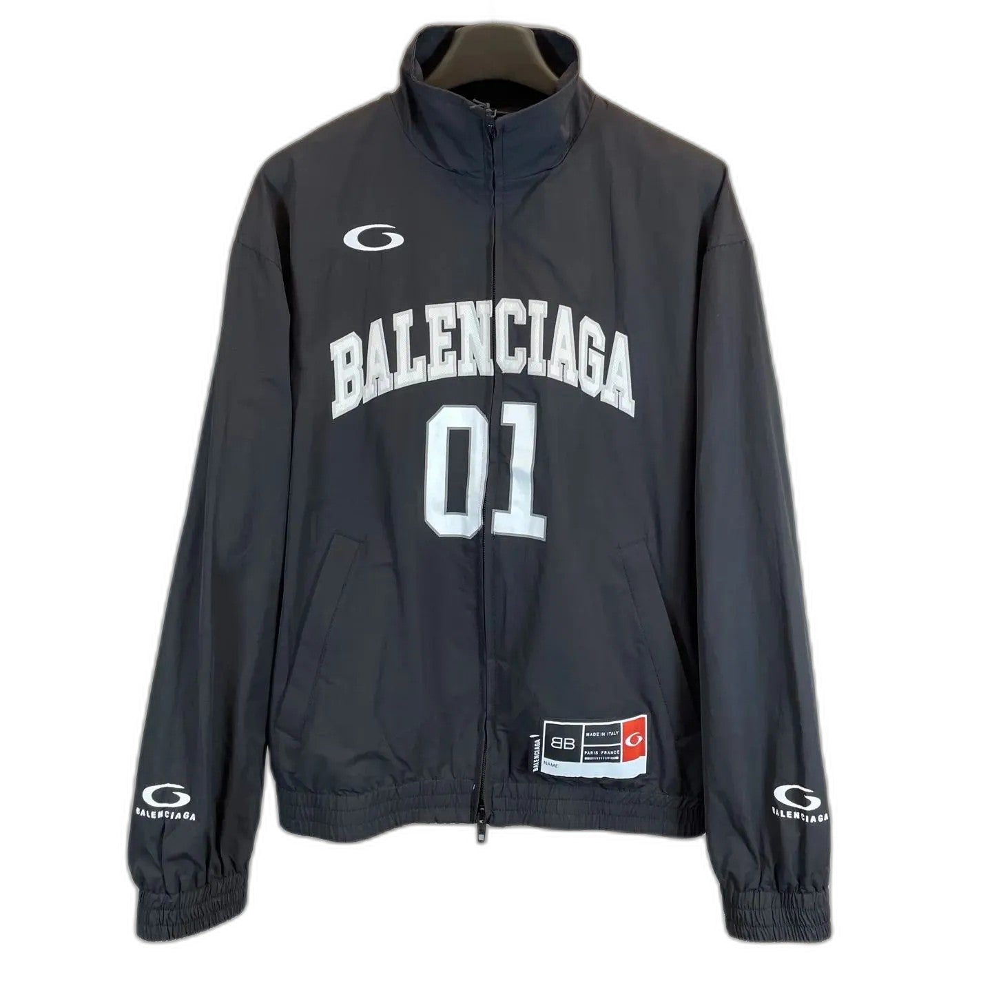 BALENCIAGA Men's Basketball Series Tracksuit Jacket "Black"