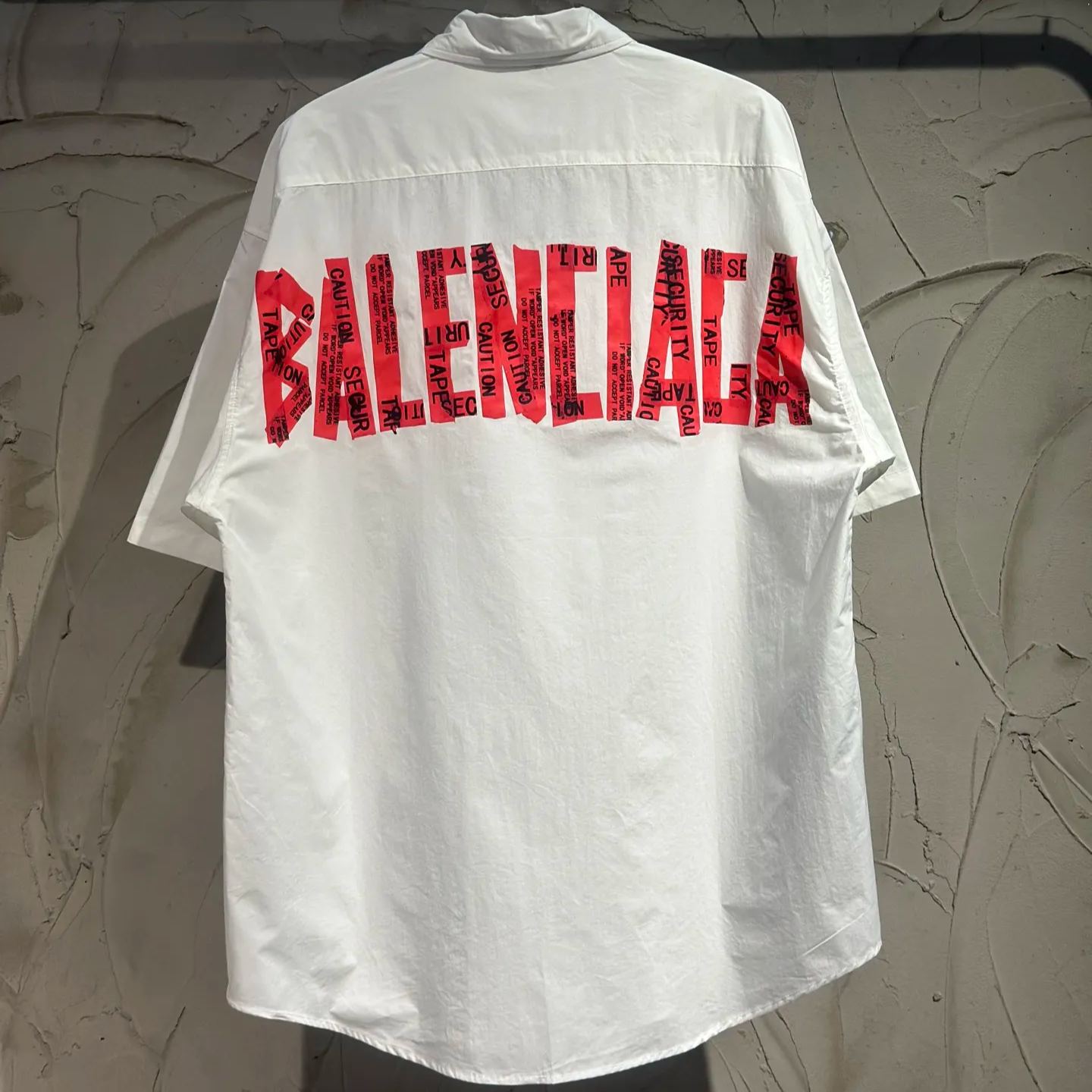 Balenciaga Black Cotton Shirt With Logo