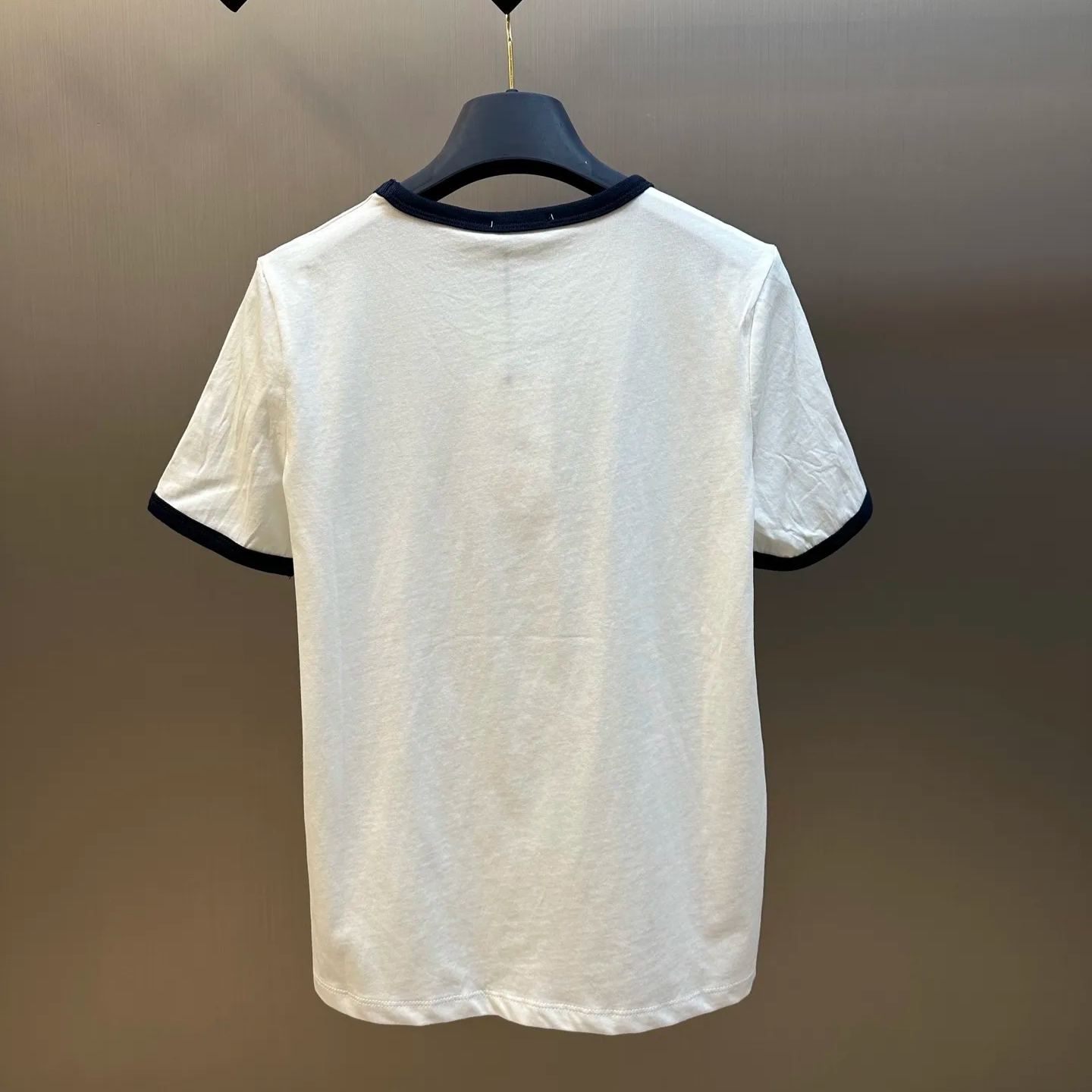 CELINE ANCHOR COTTON JERSEY 70S T-SHIRT
