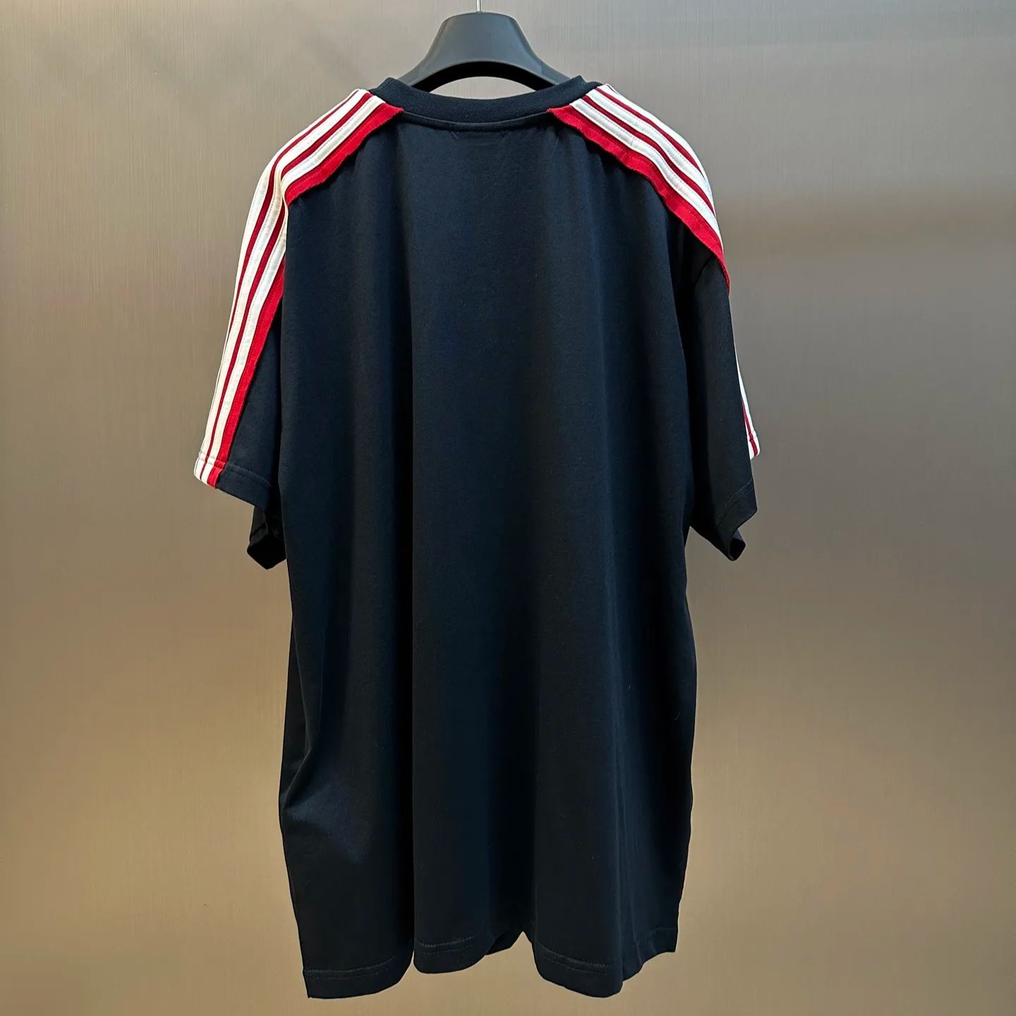BALENCIAGA Oversized T-shirt in dirty effect white/black
