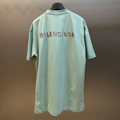 BALENCIAGA Balenciaga Back Reflective T-Shirt Medium Fit "Sage Green"