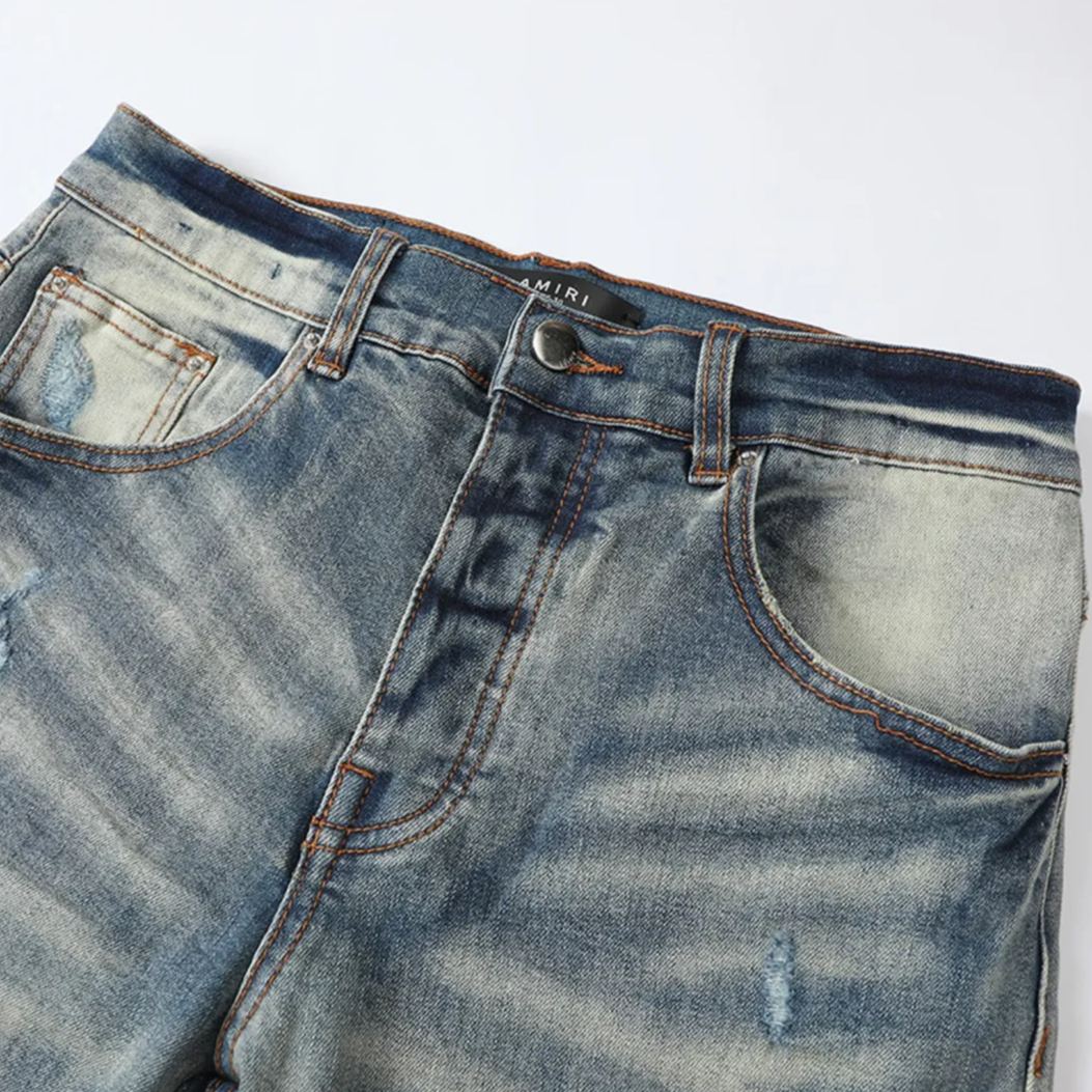 AMIRI Staggered-logo jeans