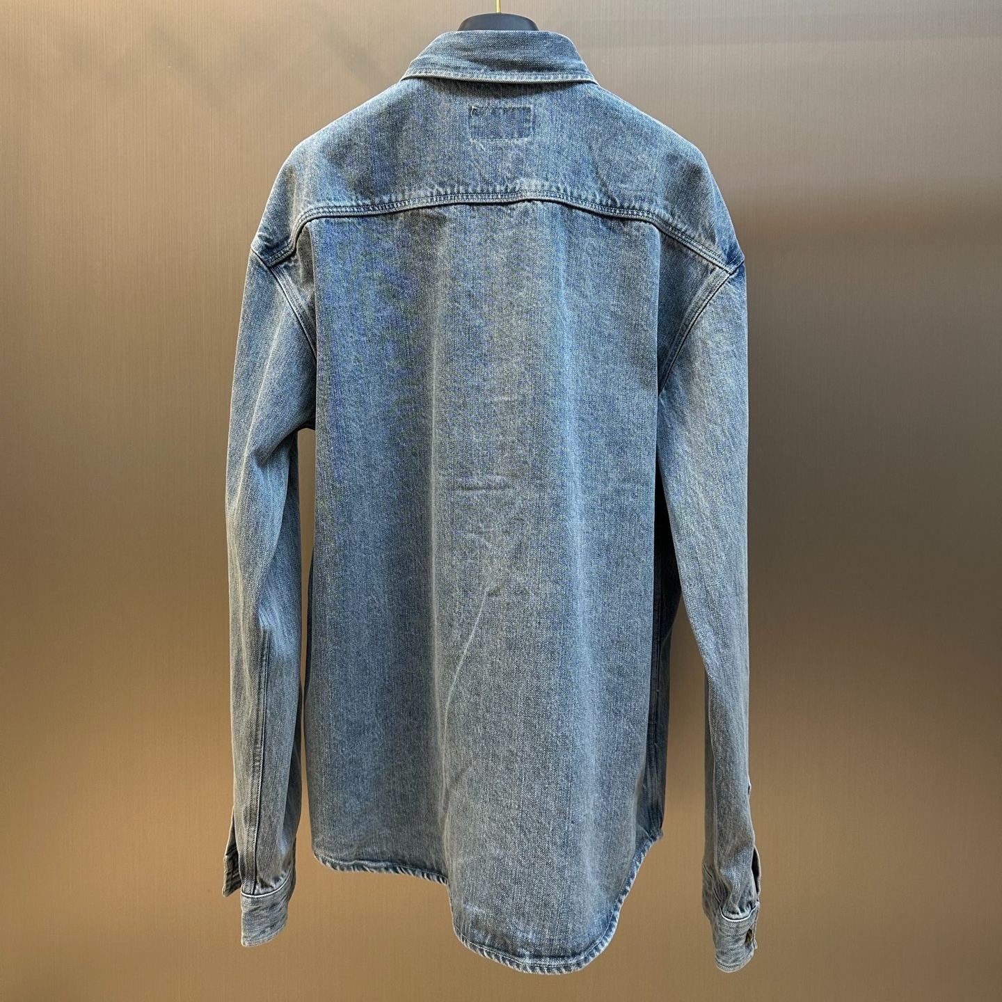 SAINT LAURENT Cassandre shirt in day blue denim