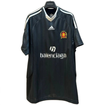 Balenciaga Oversized Soccer T-Shirt 'Black'