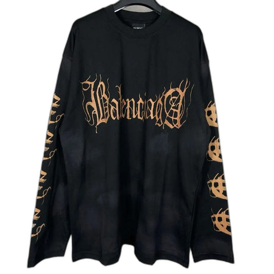 Balenciaga Logo Printed Crewneck Sweatshirt