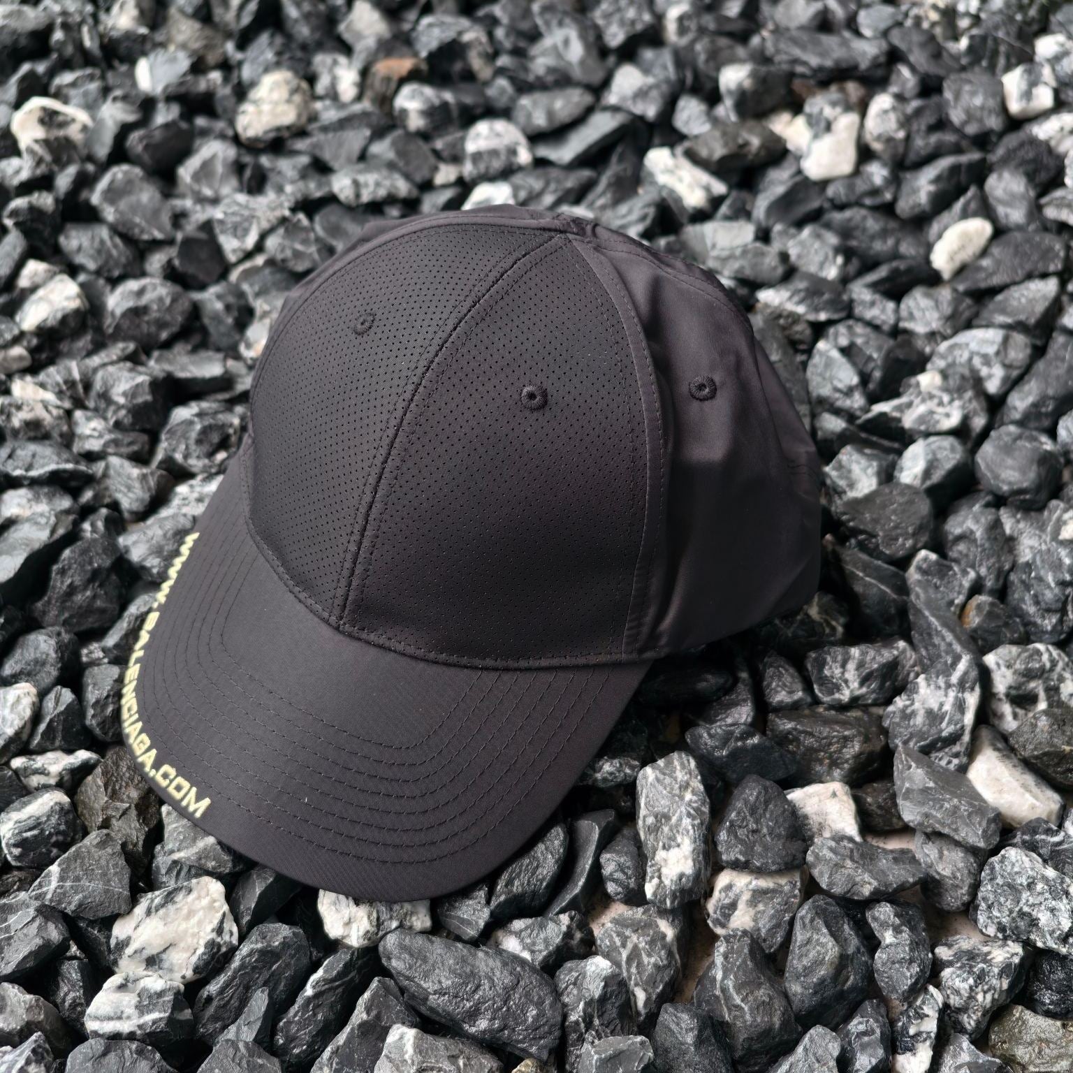 Balenciaga Logo Embroidered Mesh Baseball Cap