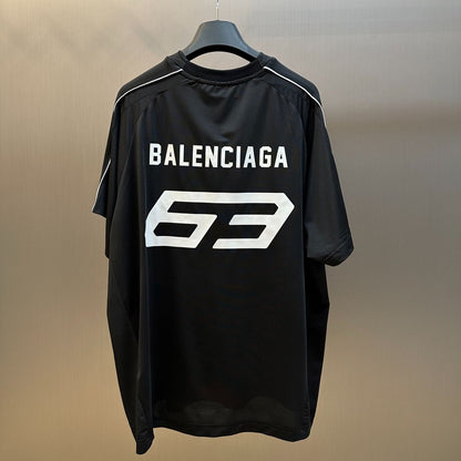 BALENCIAGA Automobili Lamborghini Men's Oversized Soccer T-Shirt "Black"