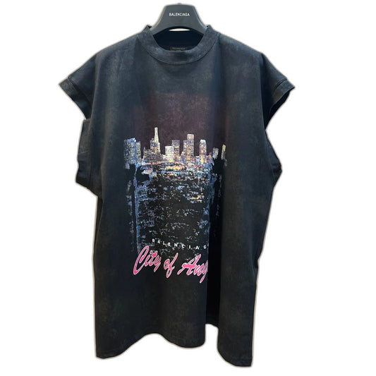 Balenciaga city of angels sleeveless t-shirt