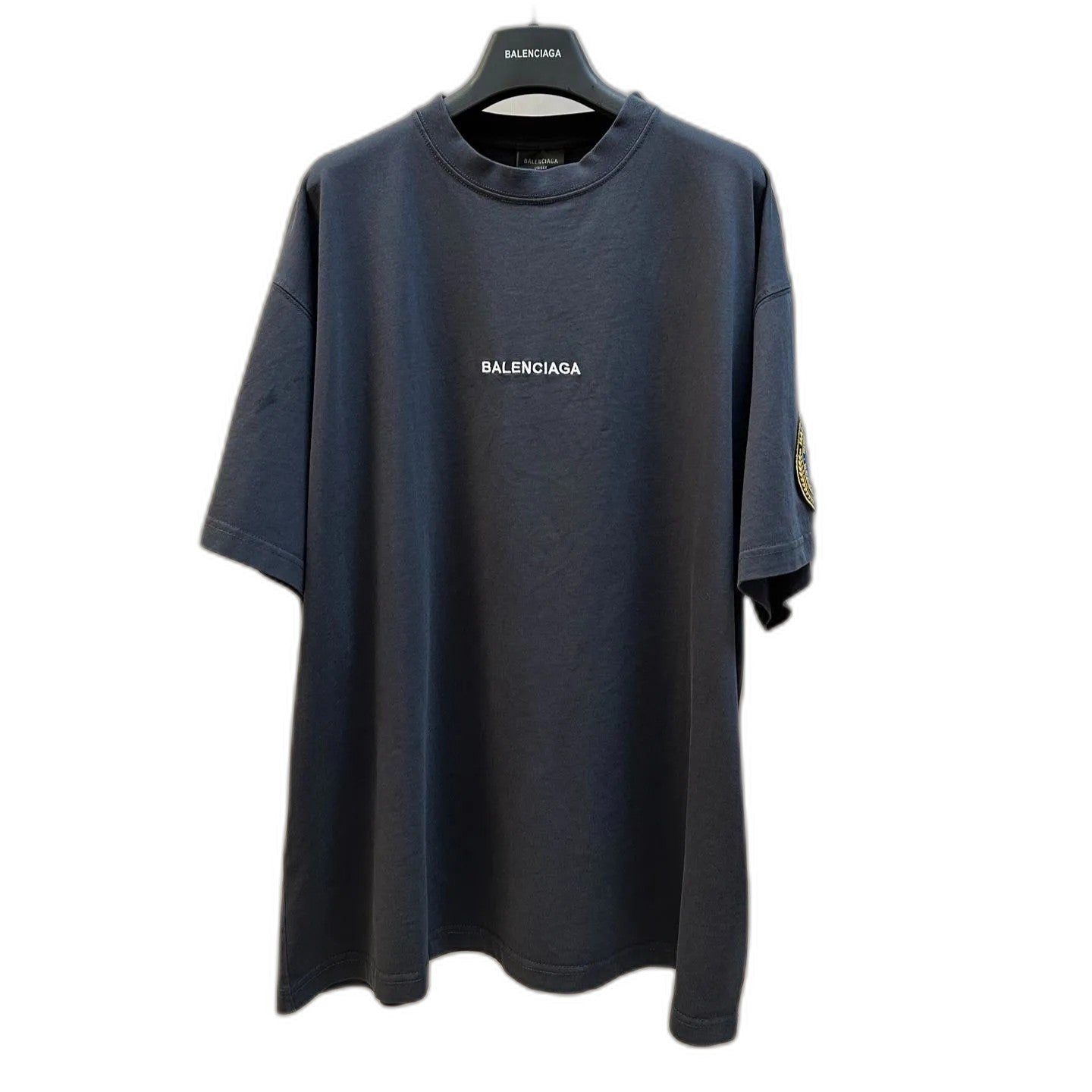 BALENCIAGA Slate Cotton Oversize T-Shirt