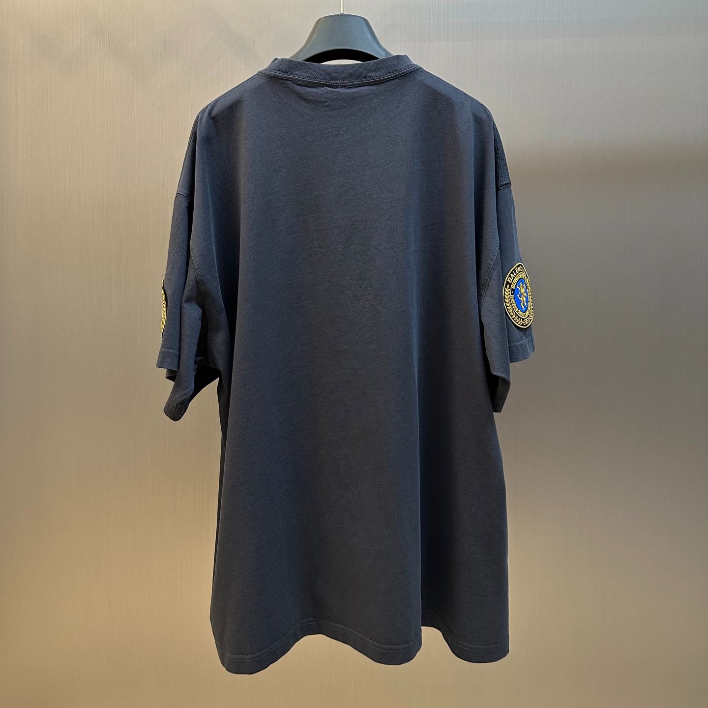 BALENCIAGA Slate Cotton Oversize T-Shirt