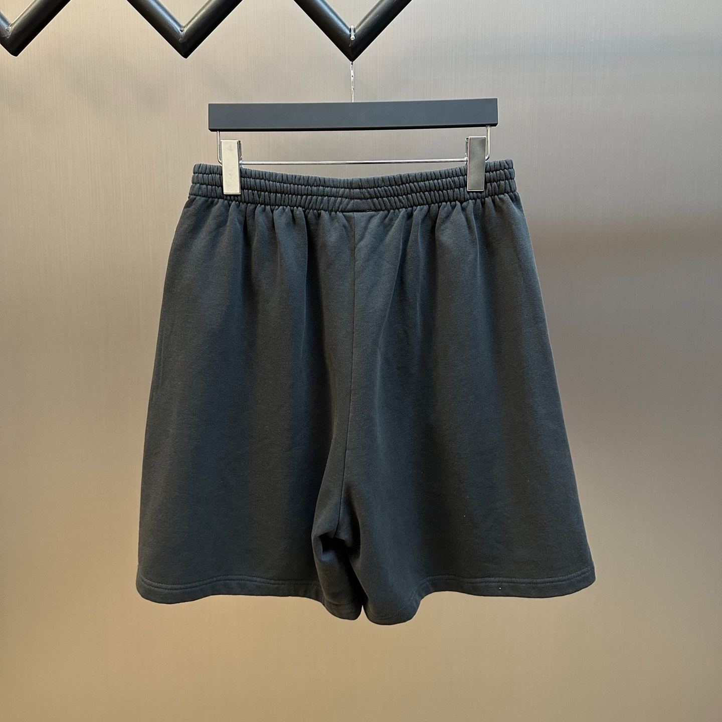 Balenciaga BLACK Shorts with logo patch