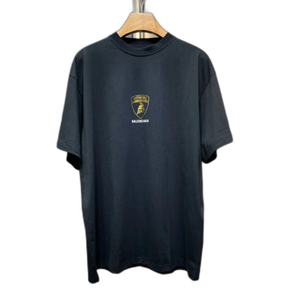 BALENCIAGA Automobili Lamborghini Men's Oversized T-Shirt "Faded Black"