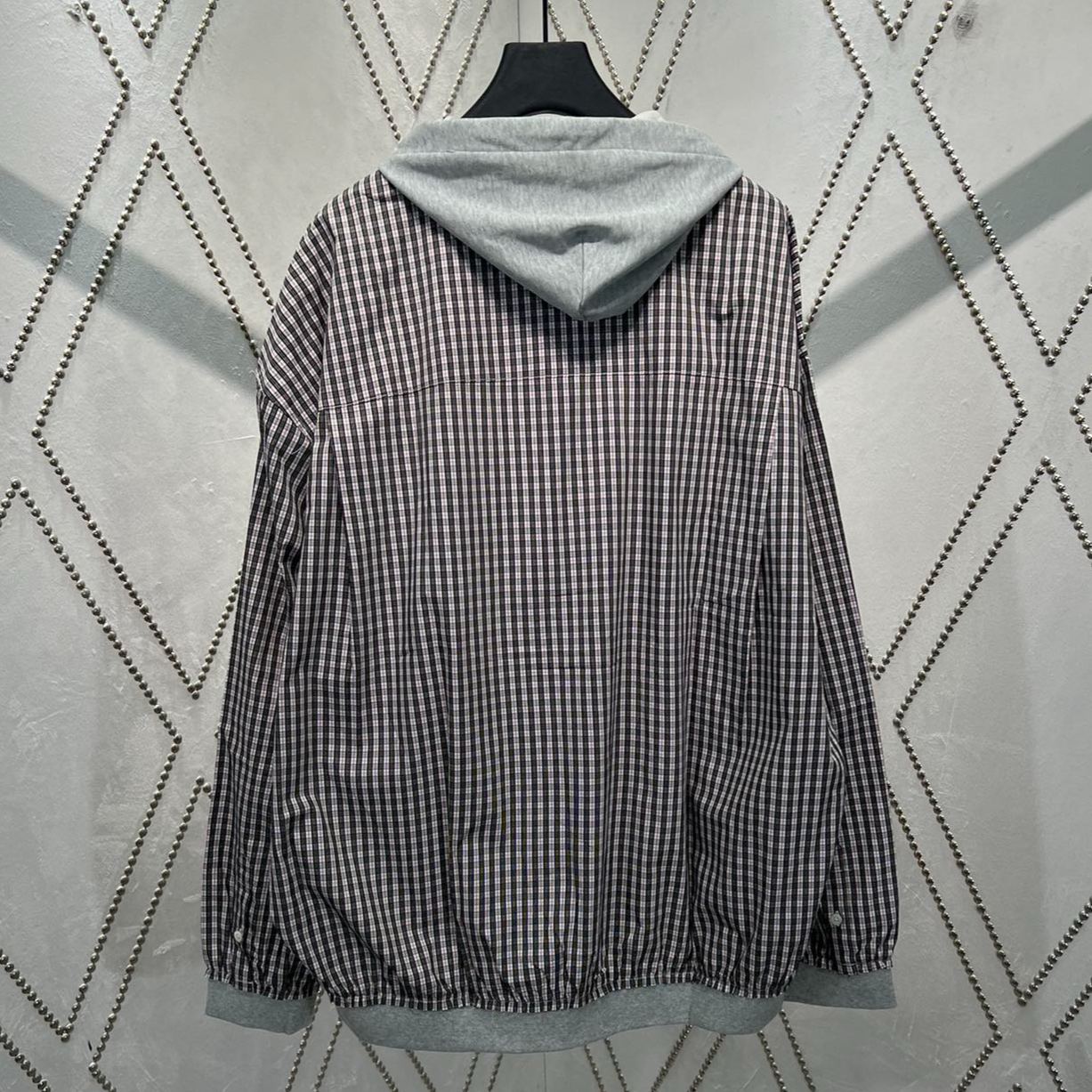Balenciaga Tartan Hooded Shirt