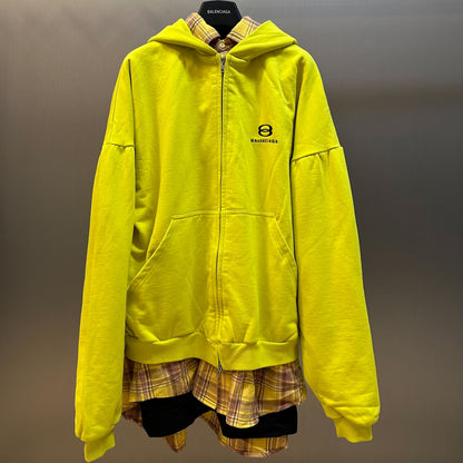 Balenciaga Layered Hoodie Black Men's