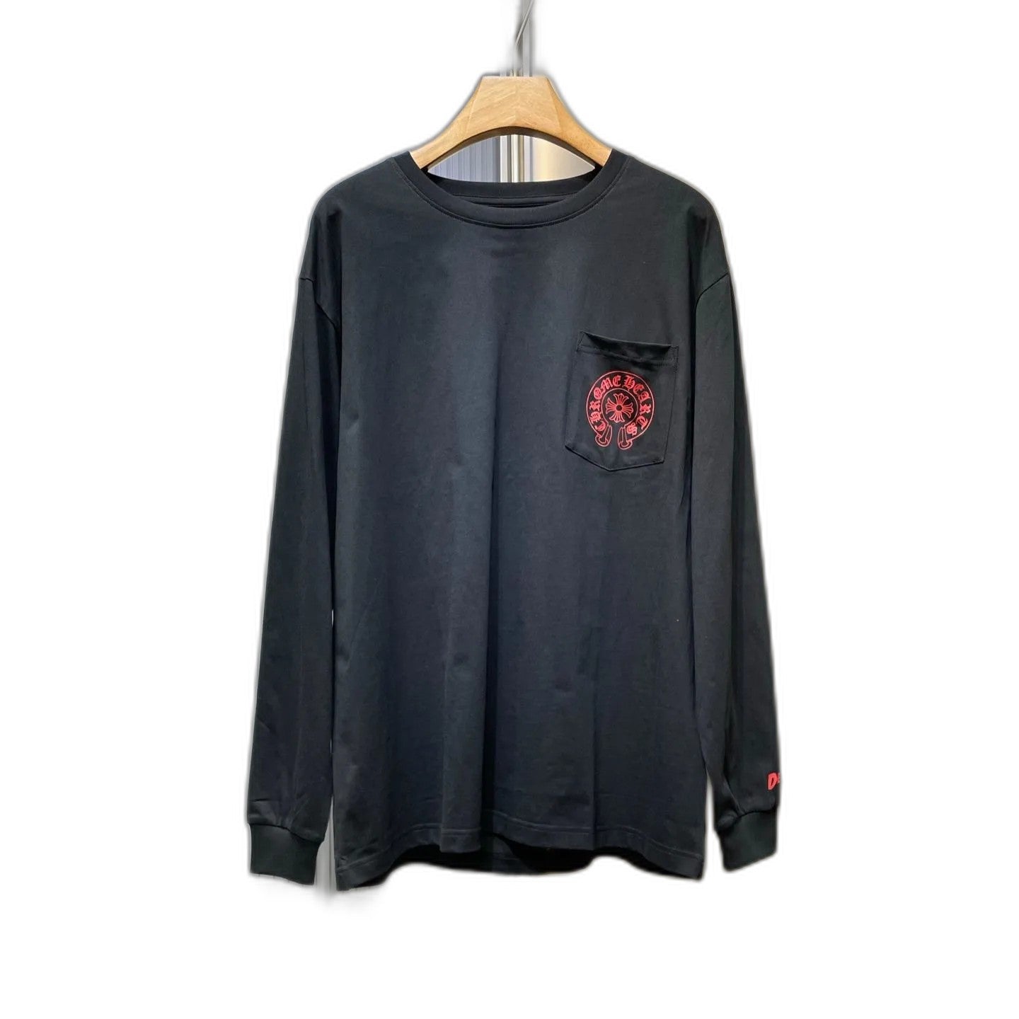 CHROME HEARTS JESSE JO CROSS Floral Cross Long Sleeve T-Shirt