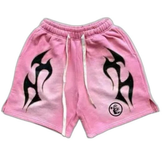 Hellstar x Complex Sports Flame Shorts 'Pink